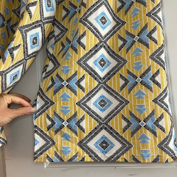 💗 Yellow Print Flowy Trousers - Picture 3 of 5